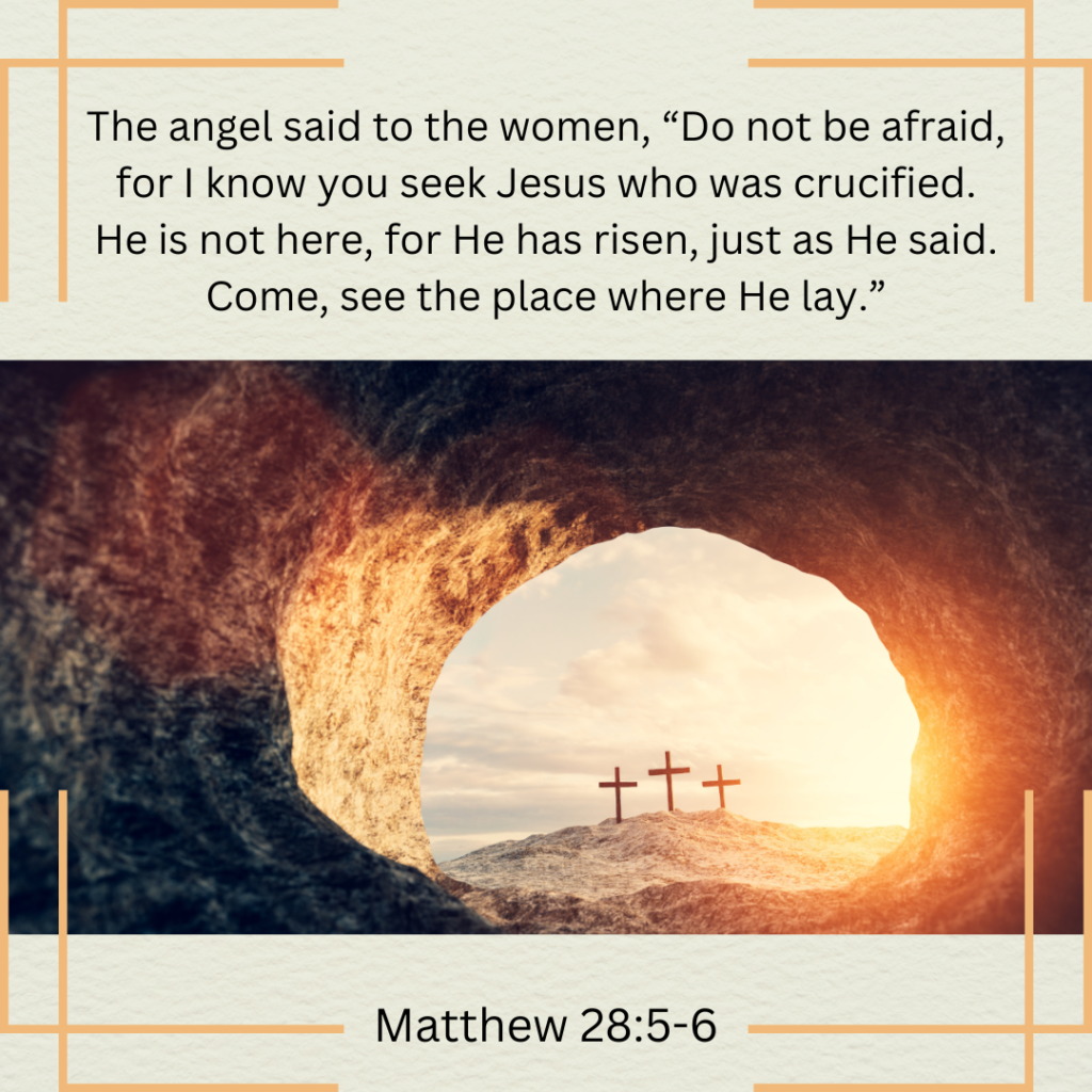 Matthew 28:5-6