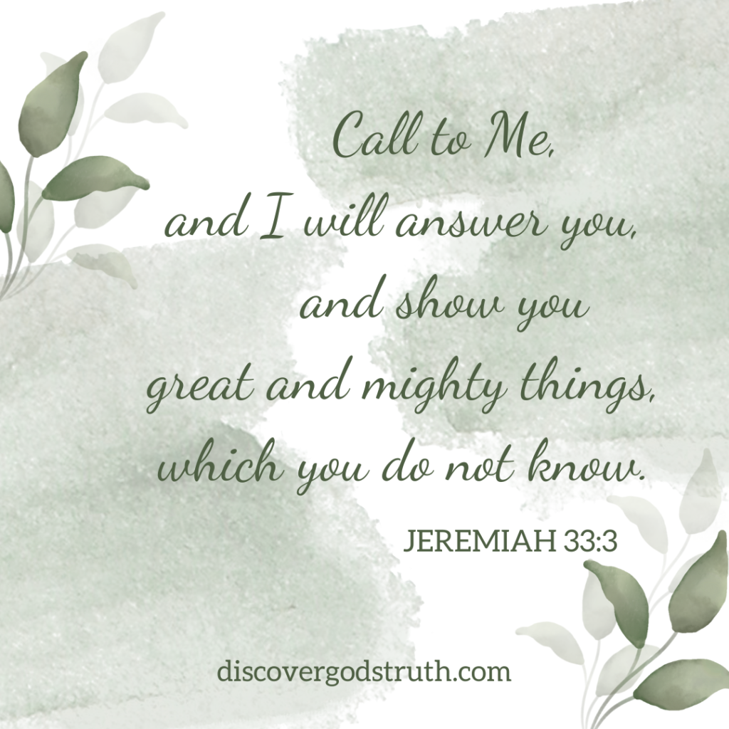 Jeremiah 33:3