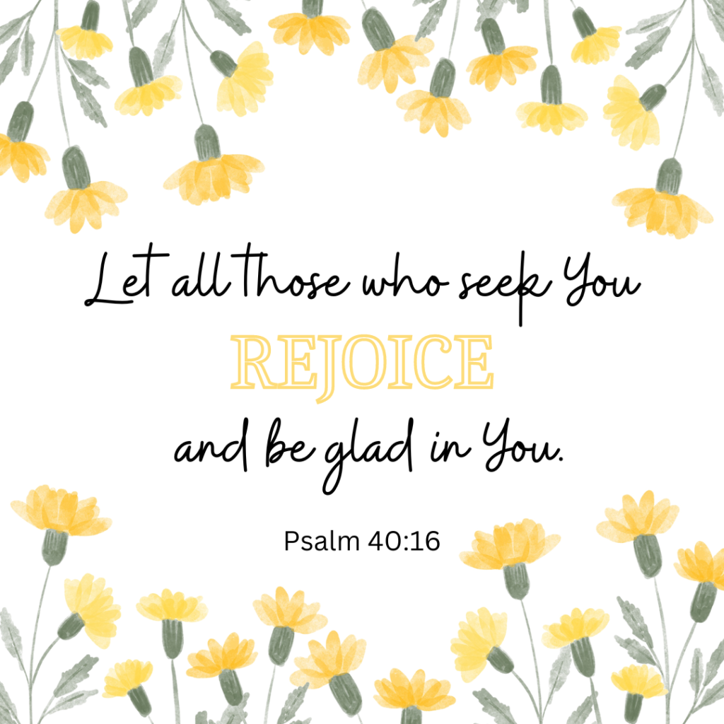 Psalm 40:16