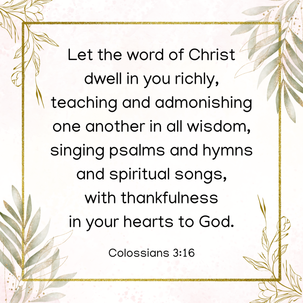 Colossians 3:16