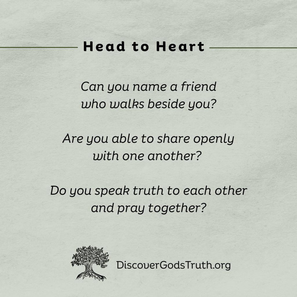 Proverbs 27:17, Head to Heart