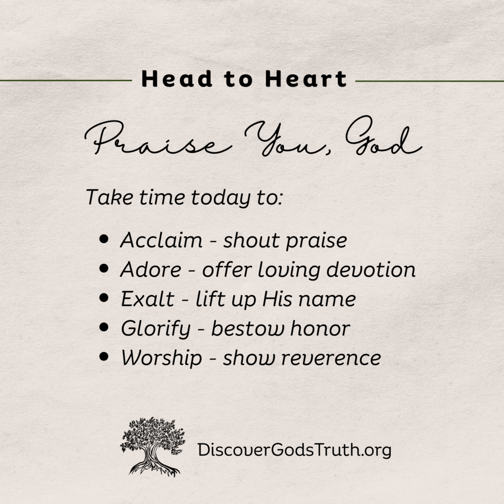 Psalm 67:3, Head to Heart